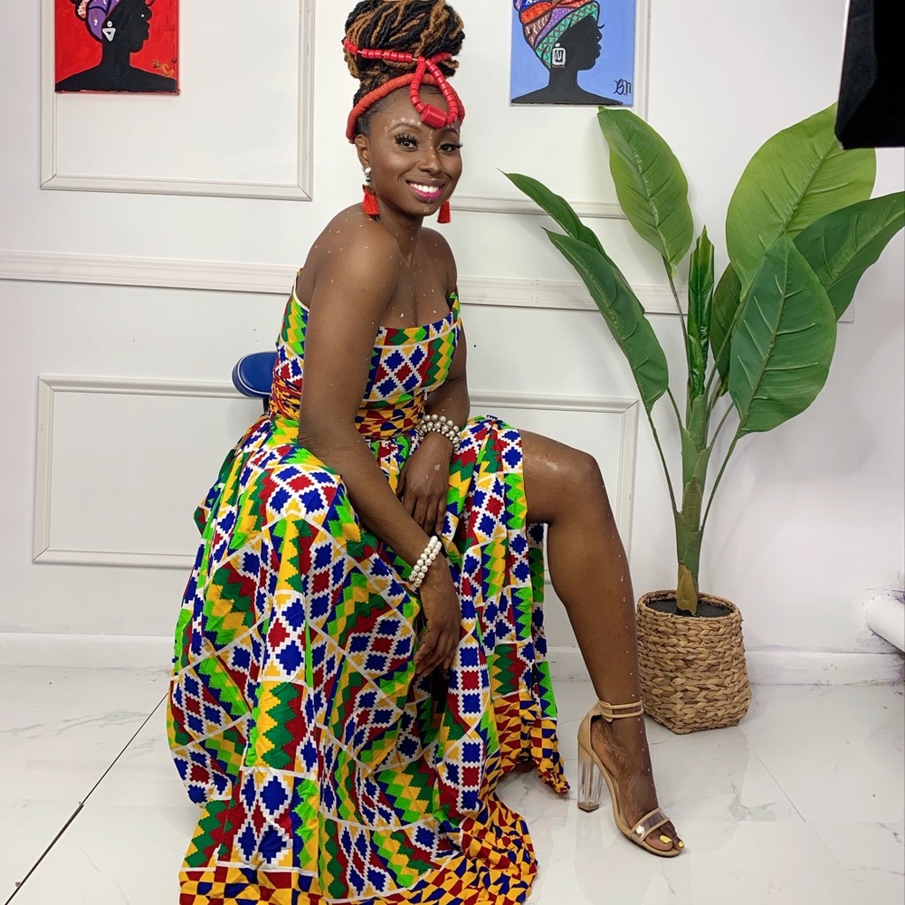 Kente Maxi Dress